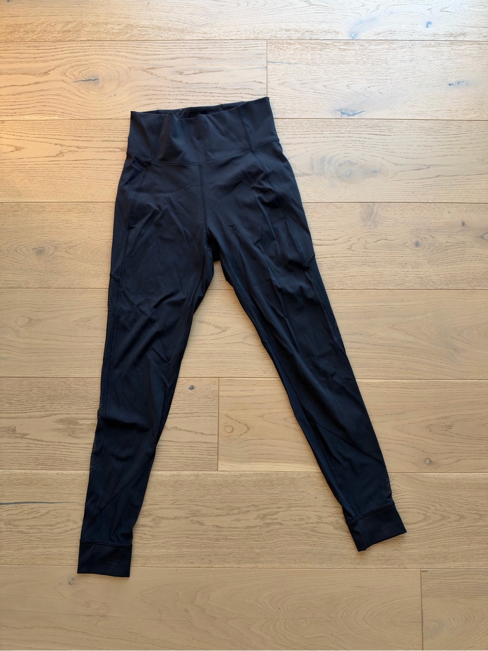 lululemon athletica Black mesh High-Rise Performance Leggings